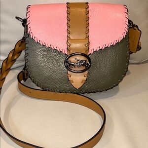 Coach Georgie Saddlebag Whipstitch Crossbody Bag